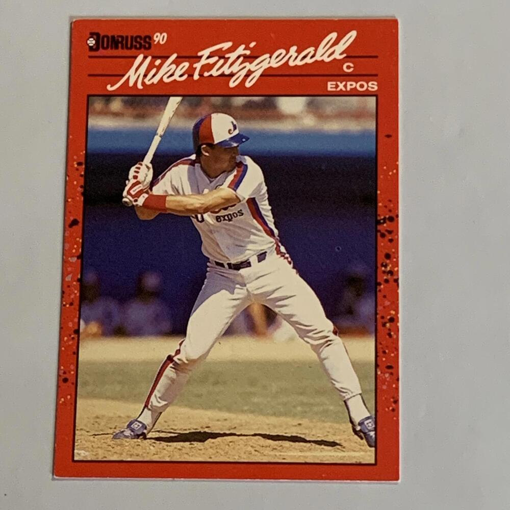 1990 Donruss Mike Fitzgerald Expos‎ Baseball Card #392